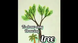 how to draw 🌴🌲 | easy drawing ___#drawing #tree #easydrawing