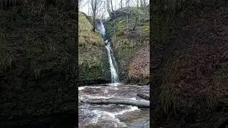 Waterfall and river rapids