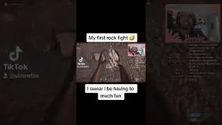 First rock fight " win " 🤣😅 #rust #shorts