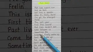 Past lives song lyrics #lofi #music #asthetic #viral #trending #pastlives #slowed #sadsongstatus