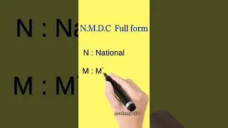 N.M.D.C  Full form | full form of NMDC | 