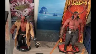 Compare Two Hottoys Hellboys: 2009 Version (MMS83 HELLBOY II) vs. 2021 Version (MMS 527 HELLBOY)