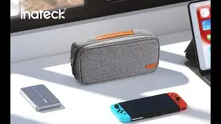 Inateck 360° Rundumschutz Tasche kompatibel mit Switch/Switch OLED, Großes Fassungsvermögen stoßfest