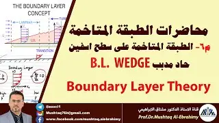 محاضرات الطبقة المتاخمة-م6 (الجريان على سطح اسفين او سطح حاد ومدبب)    boundary layer on wedge