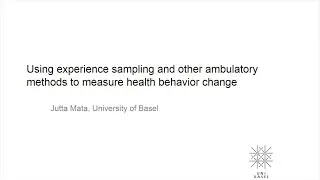 Using experience sampling and other ambulatory methods to measure health behaviour change