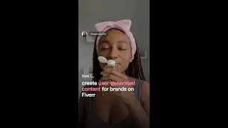 Creating UGC as a content creator on Fiverr #shorts #ugc #ugccreator #skincare