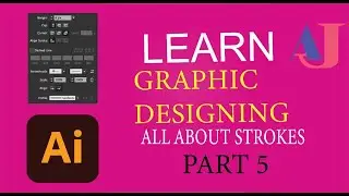 what is stroke | how to use stroke in adobe illustrator | graphic Designing part 5