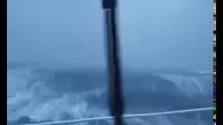 Tempesta nel mare del Nord . Mare forza 10