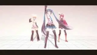 【MMD】 Spring Shower  【Miku,Rin,Luka】 \+MOTION DL\