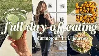 full day of eating for fertility 🥑🍳 recipes, removing toxins, supplements 🧈ft Waterdrop Filter A1