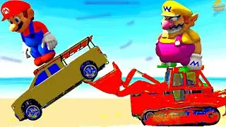 GTA5 Robusto Ragdolls Super Mario & Luigi Jump/Fail Funny Moments wish Mario Sounbdtrack 