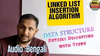Linked List Insertion Algorithm:: At the beginning of Linked List 