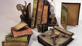 How to Make Tiny Paper Mini Books featuring G45 Rare Oddities