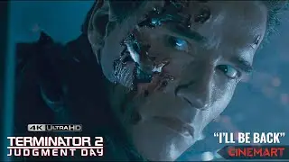 TERMINATOR 2 (1991) | "I'll be back | Escaping from Cyberdyne 4K UHD
