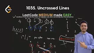 1035. Uncrossed Lines | LCS | LeetCode Daily Challenge POTD
