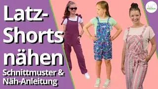 Easy Latzhose oder Latzshorts nähen - Schnittmuster Hose JALAN