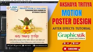 Akshaya Tritiya Animated Poster Design for Social Media  After Effects Tutorial in Hind #Graphicstik
