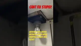 Ultimate in DEADLY Hacks! Pool heater exhausting inside house! Yes, we called 9-1-1