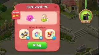 Gardenscapes Level 198 Walkthrough 