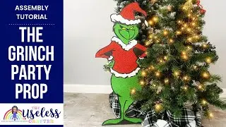DIY  The Grinch 36 inches for Cricut  Off the Mat Tutorial - Post Cut Assembly Video