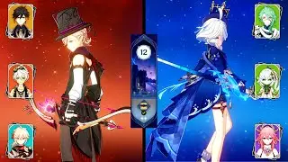 Furina AFK team Spiral Abyss! | Lyney Hypercarry, Furina Hyperbloom Team