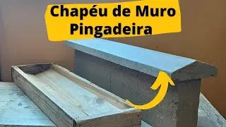 Faça Chapéu de Muro de Cimento com uma Forma de Tábua
