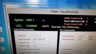 Load cell testing and calibration process