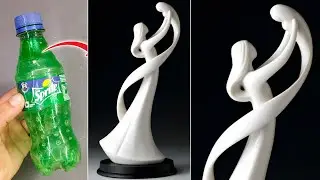 Mother 🤍 Son Showpiece Craft ❣️ Plastic bottle Craft ❣️ waste Craft ideas ❣️ Home decoration items 💡