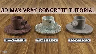3D Max Vray Ceramic Glass Brick, Rocky Road, Bizzaza Tile Tutorial