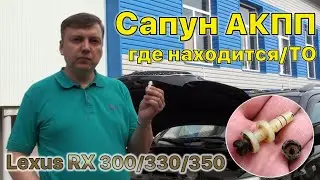 Сапун АКПП Lexus RX 300/330/350 где находится