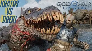 GOD OF WAR RAGNAROK TÜRKÇE - KRATOS VS DREKI FIGHT