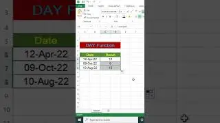 Excel Must know Tips: day function | Muabi Design