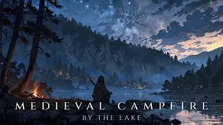 Medieval Campfire by the Lake | Relaxing Fantasy Music for Study & Relaxation