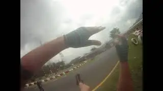 Goz high speed crash - go-kart