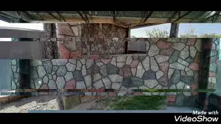 Декор под камень, выбор цветов и покрытый лаком