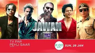 Jawan | TV Par Pehli Baar | 28th Jan, Sun, 8 PM | Promo | Zee Cinema