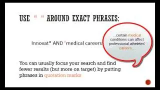 Search Tips: Boolean searching, wildcards, and more