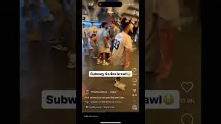 2024 subway series Brawl Mets vs Yankees fans game 2 July 24 2024 #baseball #mlb #yankees #brawl