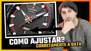 como colocar data e dia da semana no relógio ? sem ficar atrasado ou adiantado