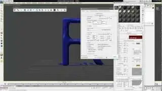 3DSMAX - Glu3D - naplnění písmenka vodou