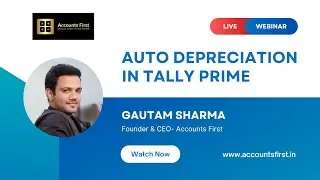 Auto Depreciation Entry in Tally Prime || How to pass depreciation entry in Tally ||