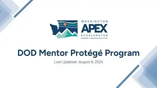 DoD Mentor Protege Program Overview