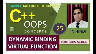 OOPS-25: Dynamic Binding | Virtual Function | Pure Virtual Function | OOPS | C++