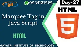 Marquee Tag in Java Script | HTML | GIT Education
