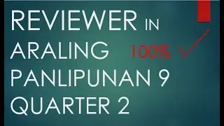 REVIEWER -AP9 2nd Quarter Exam