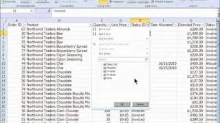 Filtering in Excel