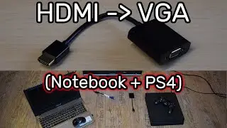 HDMI auf VGA Adapter/Konverter (Test mit Notebook, Playstation 4 und Nokia Streaming Box 8000)