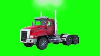 Animated Motar truck running on Green Screen