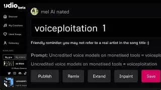 Ai music tools are normalising unethical behaviour.