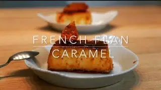 French coconut flan with caramel